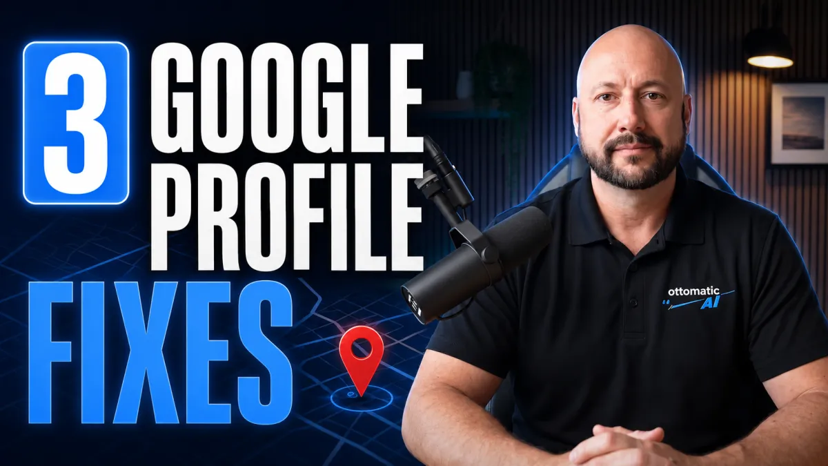 Shaun Frank sharing three Google Business Profile optimization tips for home service companies