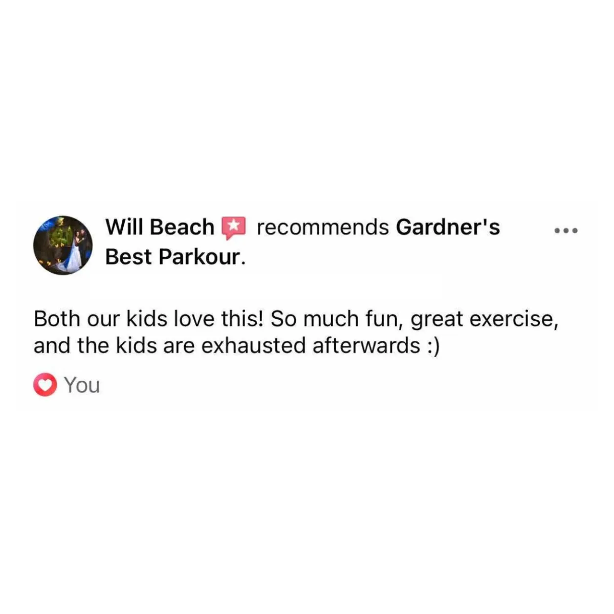 Review for Gardner's Best Parkour