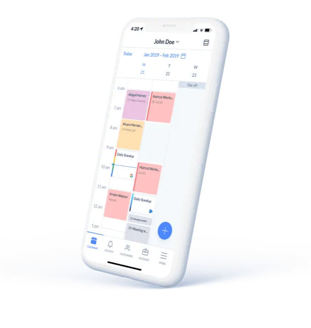 three person standing near wall inside building