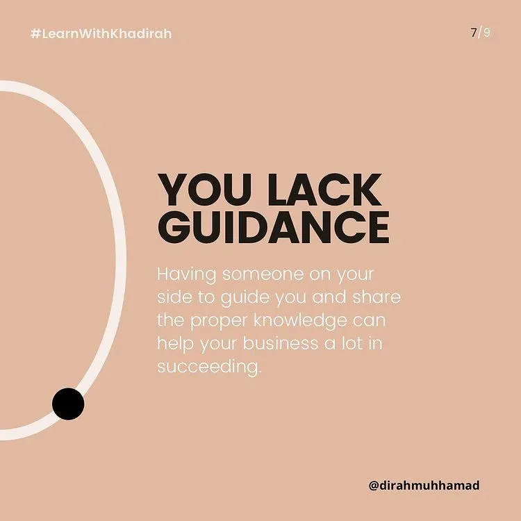 YOU LACK GUIDANCE