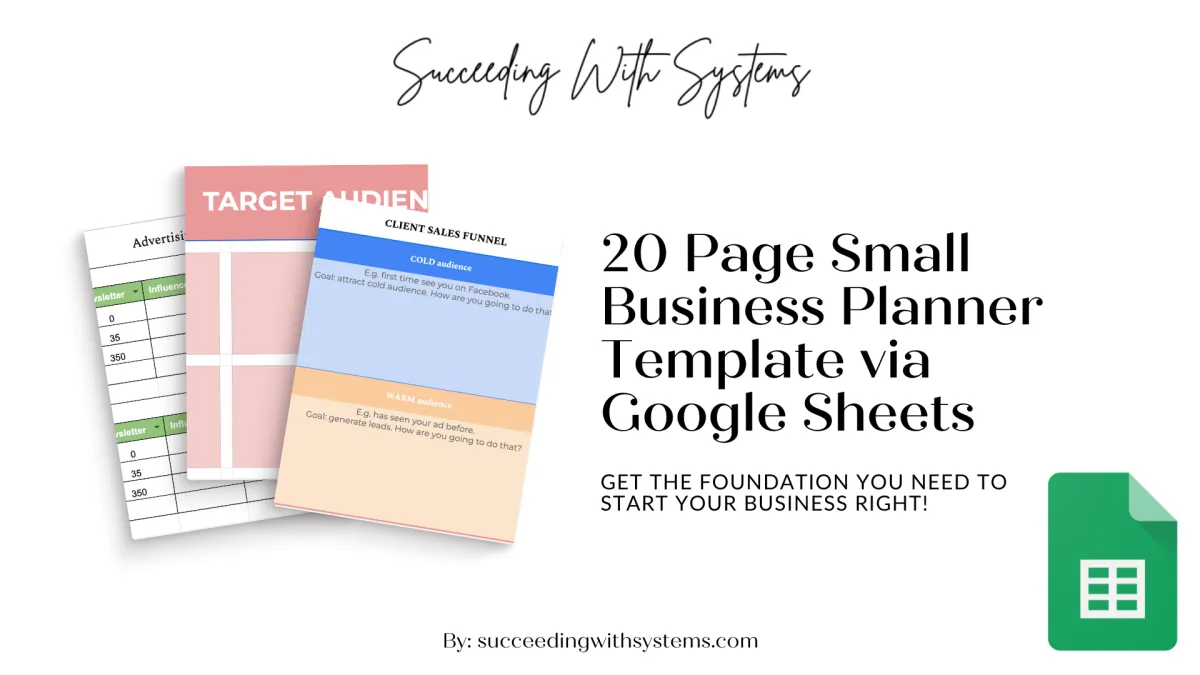 Small Business Planner Template