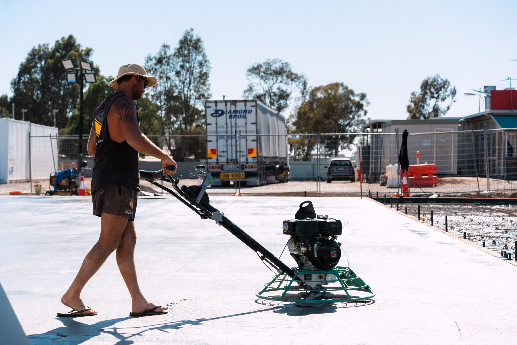 on-site steel fabrication