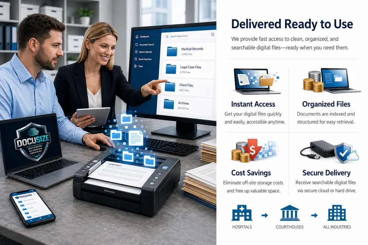 document scanning process from preparation to digital file delivery