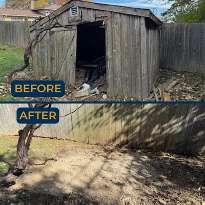 old wooden shed demolition and removal
