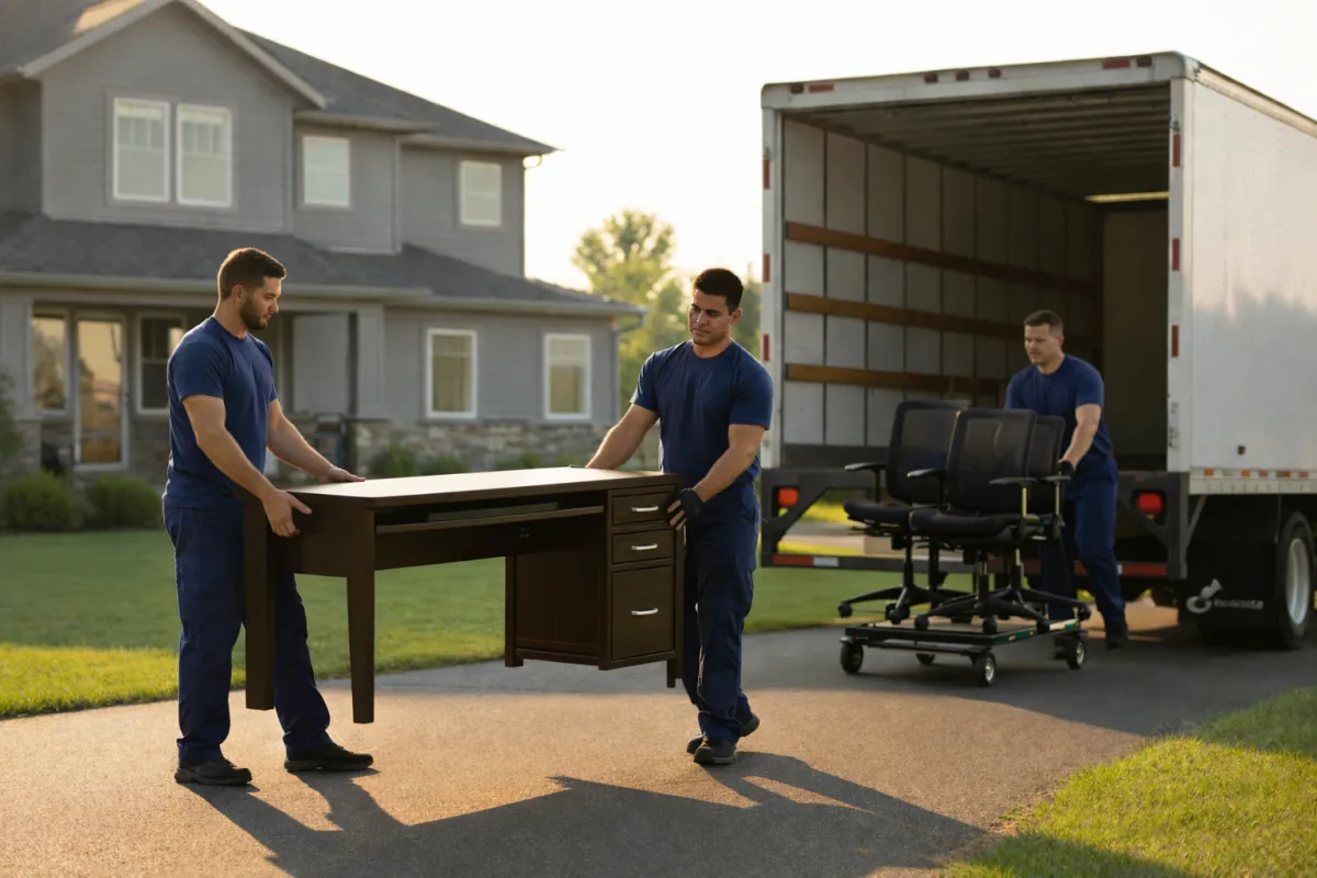 crew doing furniture junk hauling Utica Ohio