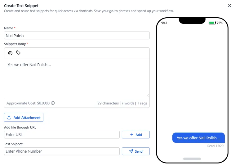 Triggant CRM Sippets