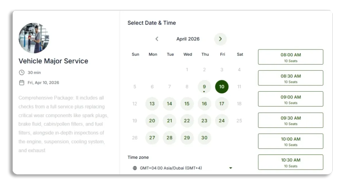 Triggant CRM Booking System