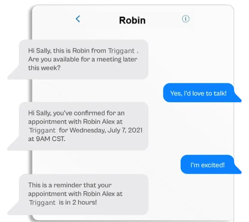 Triggant CRM Appointment Booking