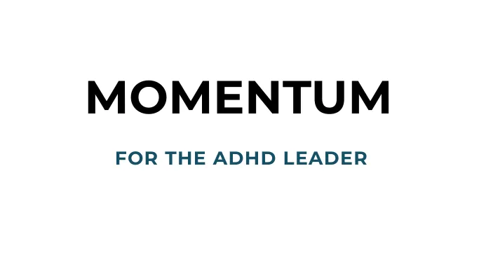The ADHD Leader MOMENTUM logo