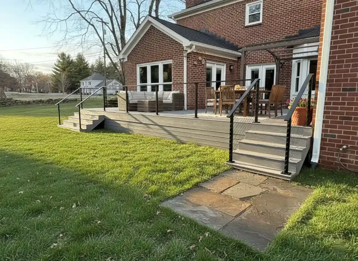 Trex composite deck installation in Nashville