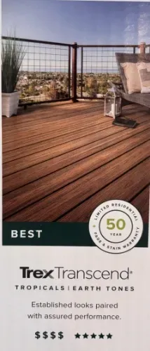 Trex Transcend premium deck design