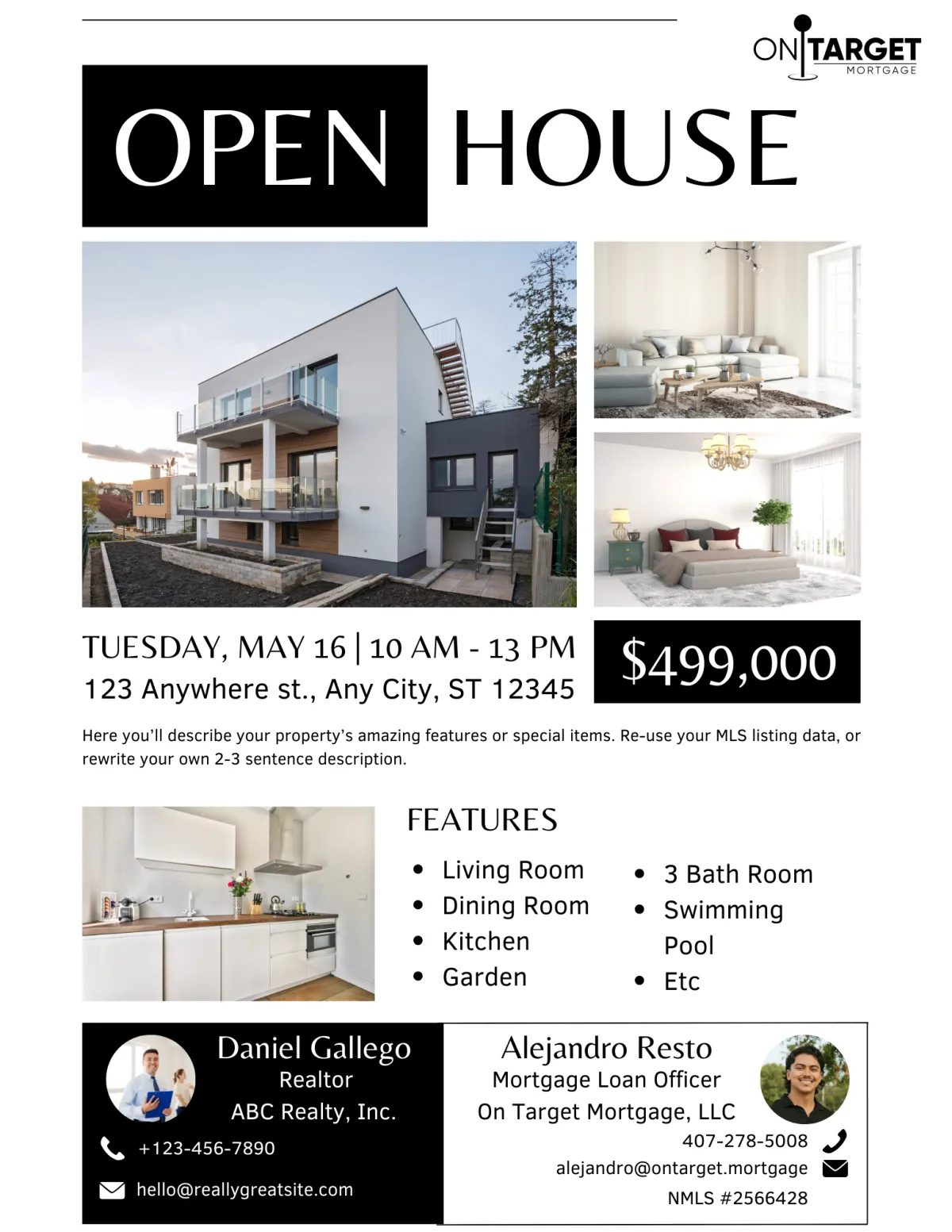 Co-branded Open House Template