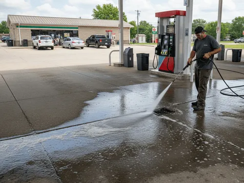 Gas Station Pressure Washing in Kevil, KY
