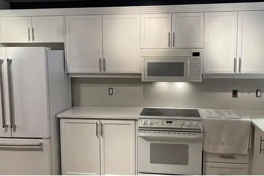 Kitchen cabinets after painting