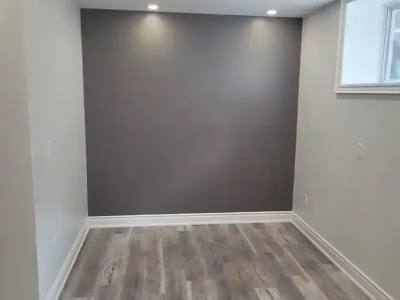 Basement: Feature wall, painted by Turtle Painting