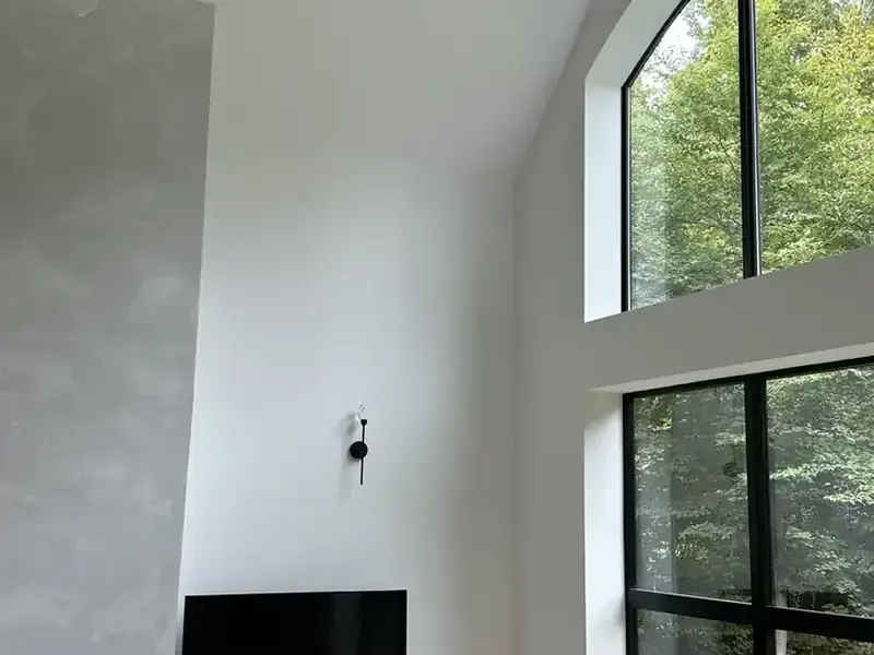 Living room: Vaulted ceiling repaint, painted by Turtle Painting