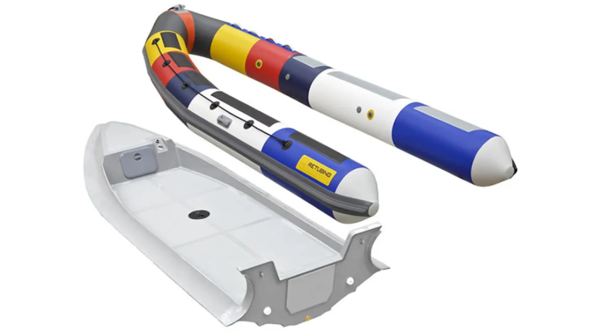 Changement de Boudin / Flotteur Hypalon/PVC à Bonifacio