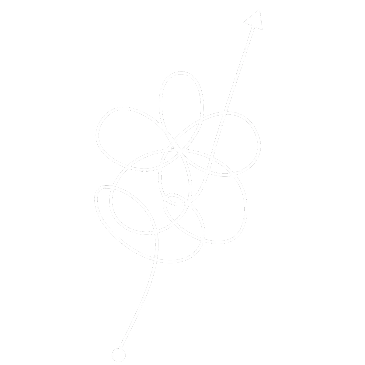 Silhouette pulling something