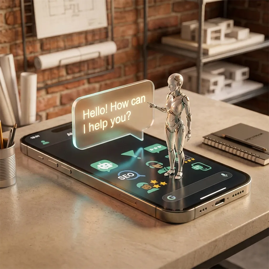 AI chatbot converting website visitors into customers