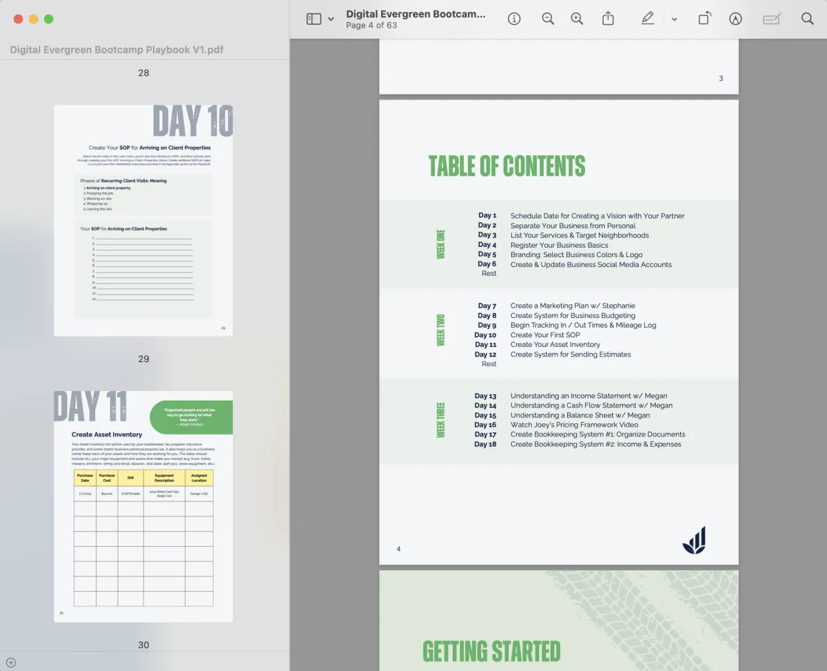 bootcamp playbook