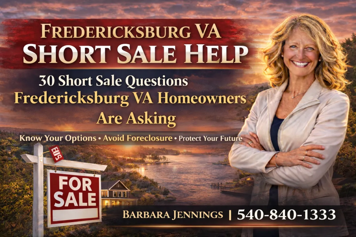 Fredericksburg VA Short Sale Help: What Homeowners Behind on Their Mortgage Should Know