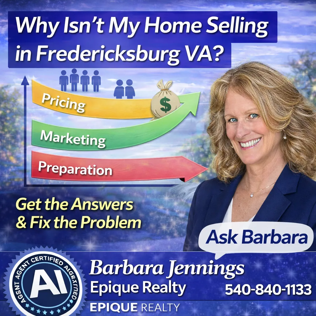 What can I do to get my home sold in Fredericksburg va 