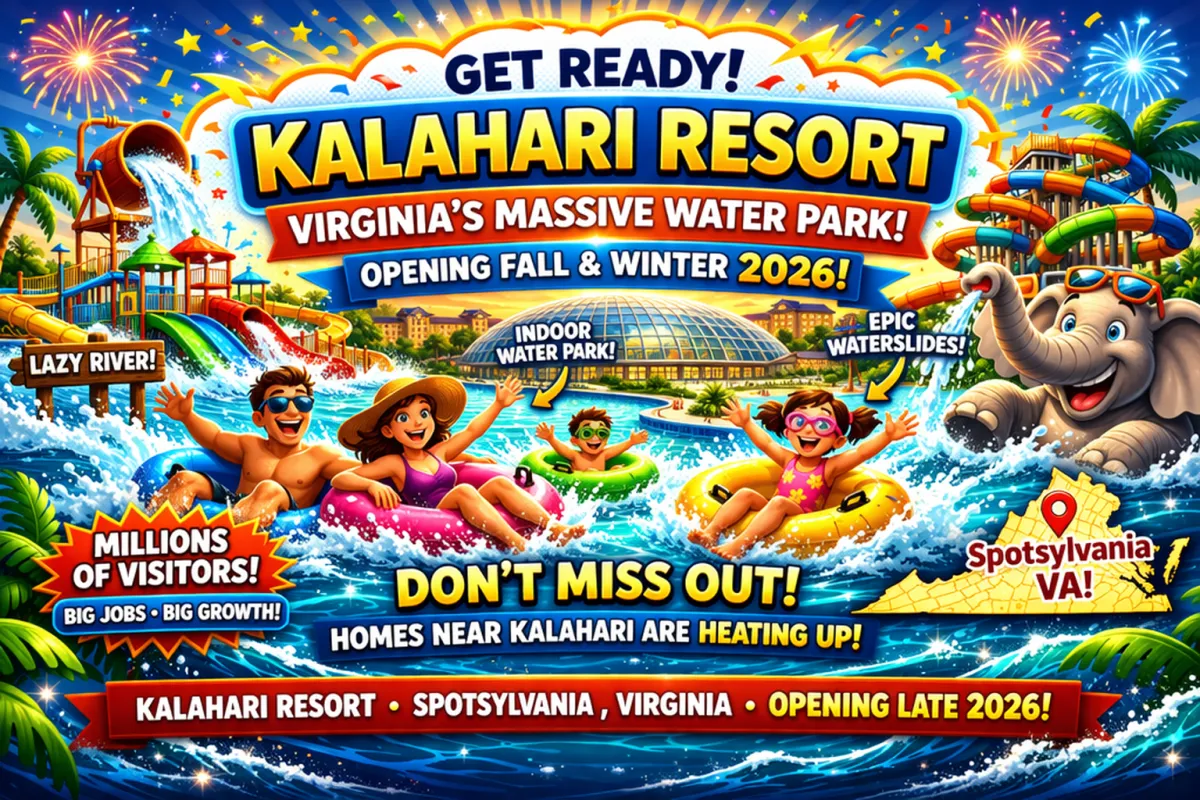 What Kalahari Resort Virginia Means for Home Values and Buying in Spotsylvania Fredericksburg and Stafford VA