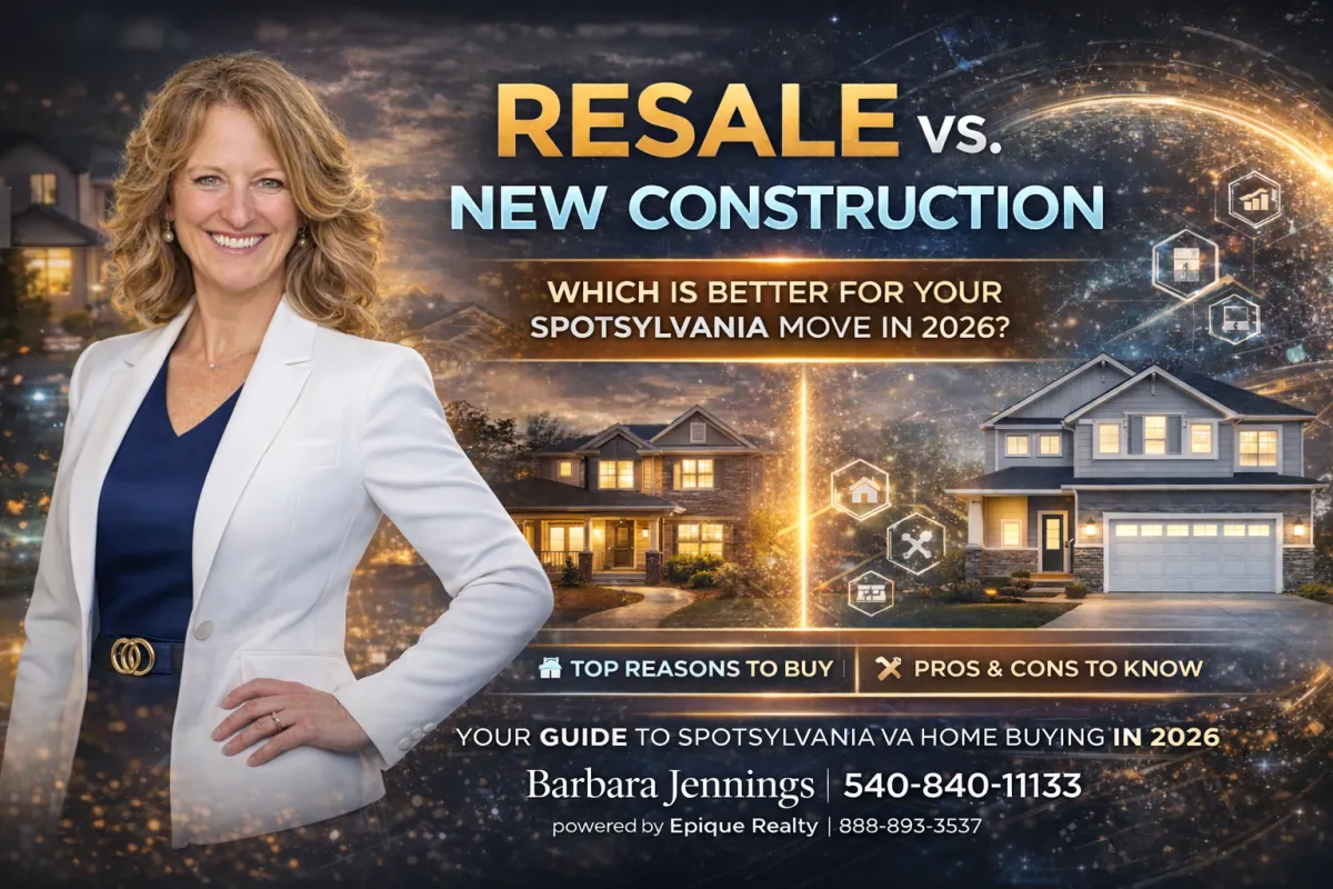 Resale vs. New Construction: Which is Better for Your Spotsylvania Move in 2026?