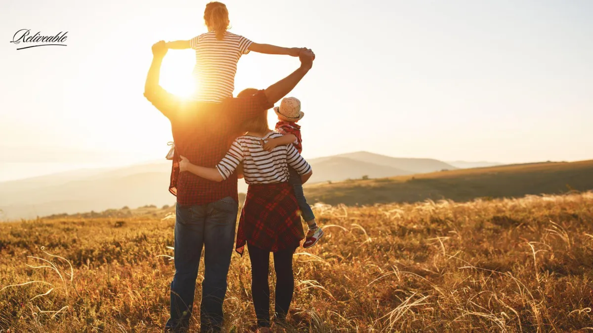 a family using a ReLiveable's Ai memorials