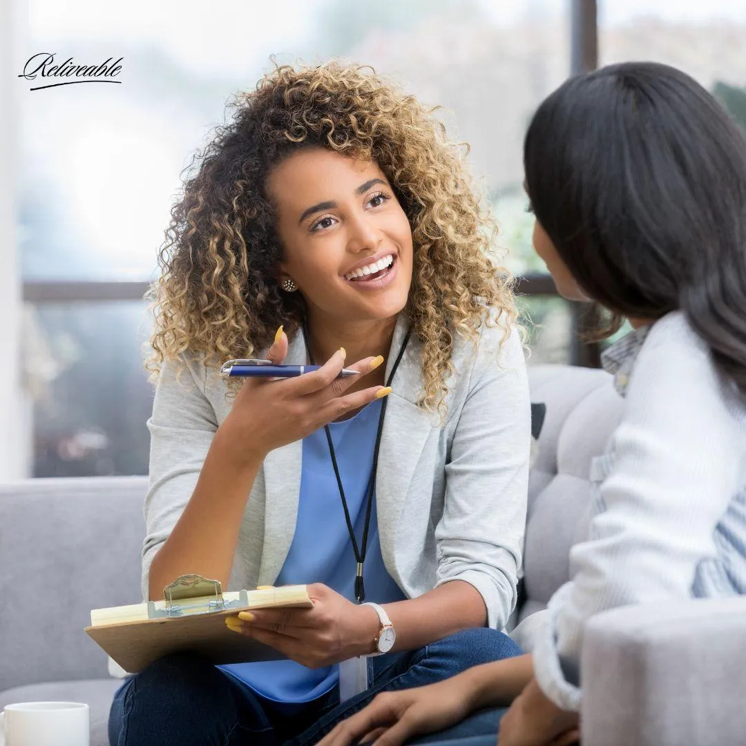 an agent from ReLiveble guiding a client through their process