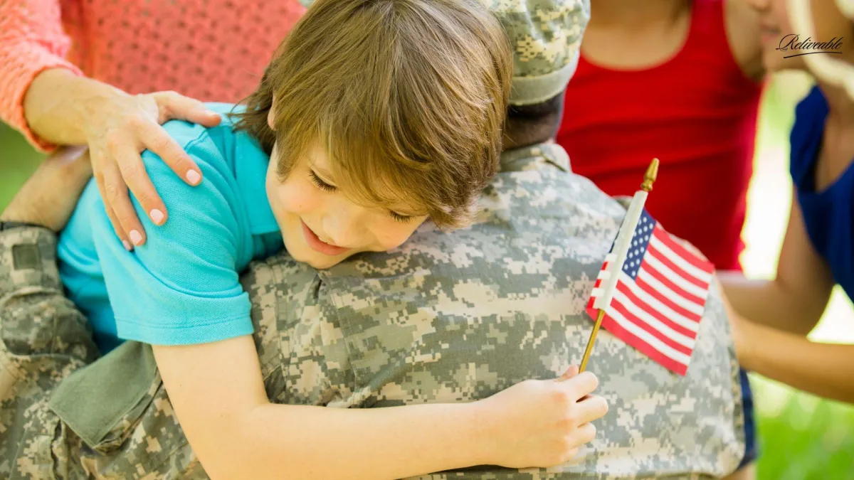 a son reconnecting with his military father with ai memorial services