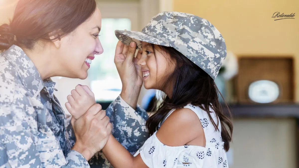 a daughter reconnecting with her veteran mother with ReLiveable's AI memorial Services
