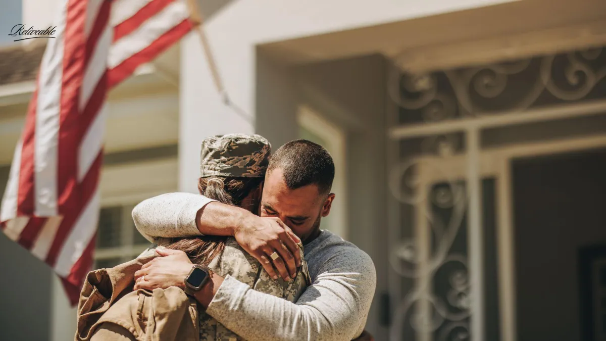 a man preserving his veteran wife's legacy with Reliveable's Ai memorial service