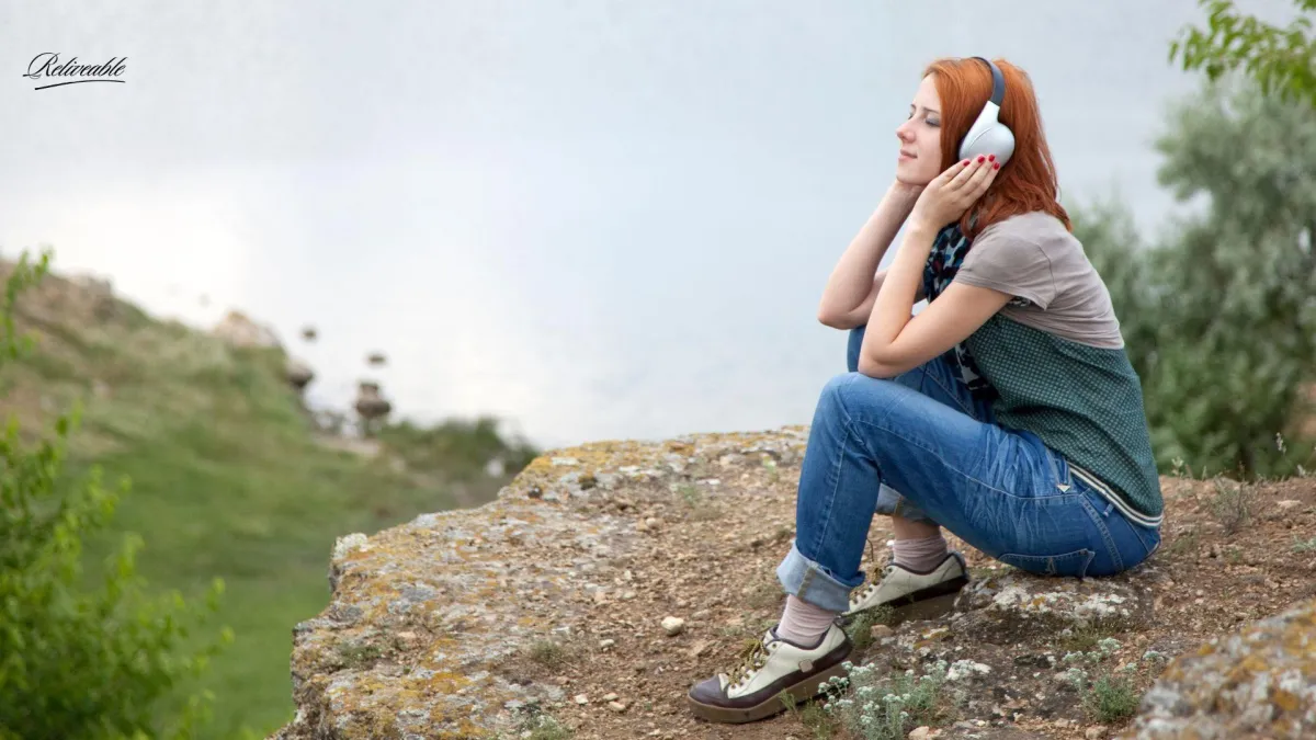 a young girl listening to her mother's legacy voice message provided by ReLiveable's ai memorial services