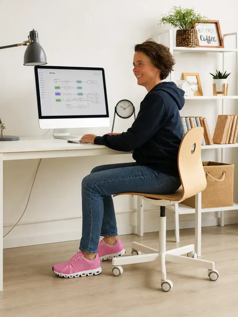 Ein organisierter Schreibtisch als Symbol für strukturiertes Arbeiten mit KI