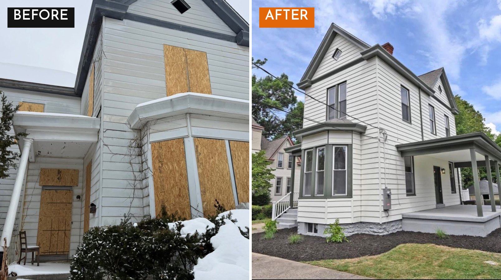 Before and after: Victorian home exterior renovation