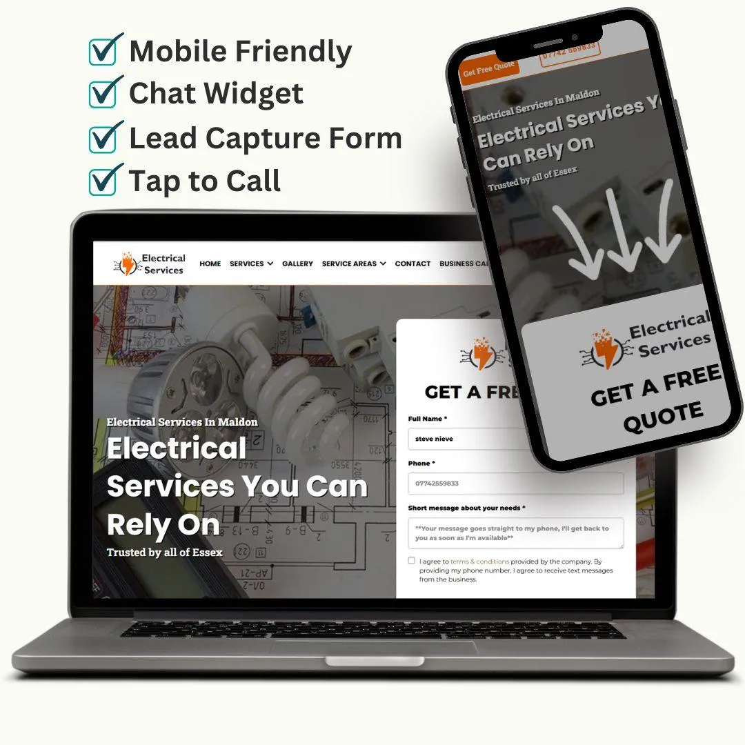 electrician website seo essex