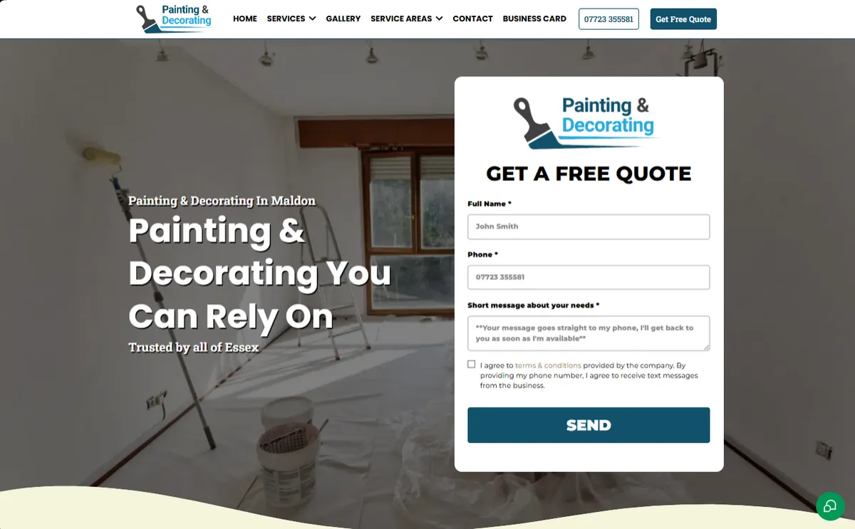 shutter businesses websites