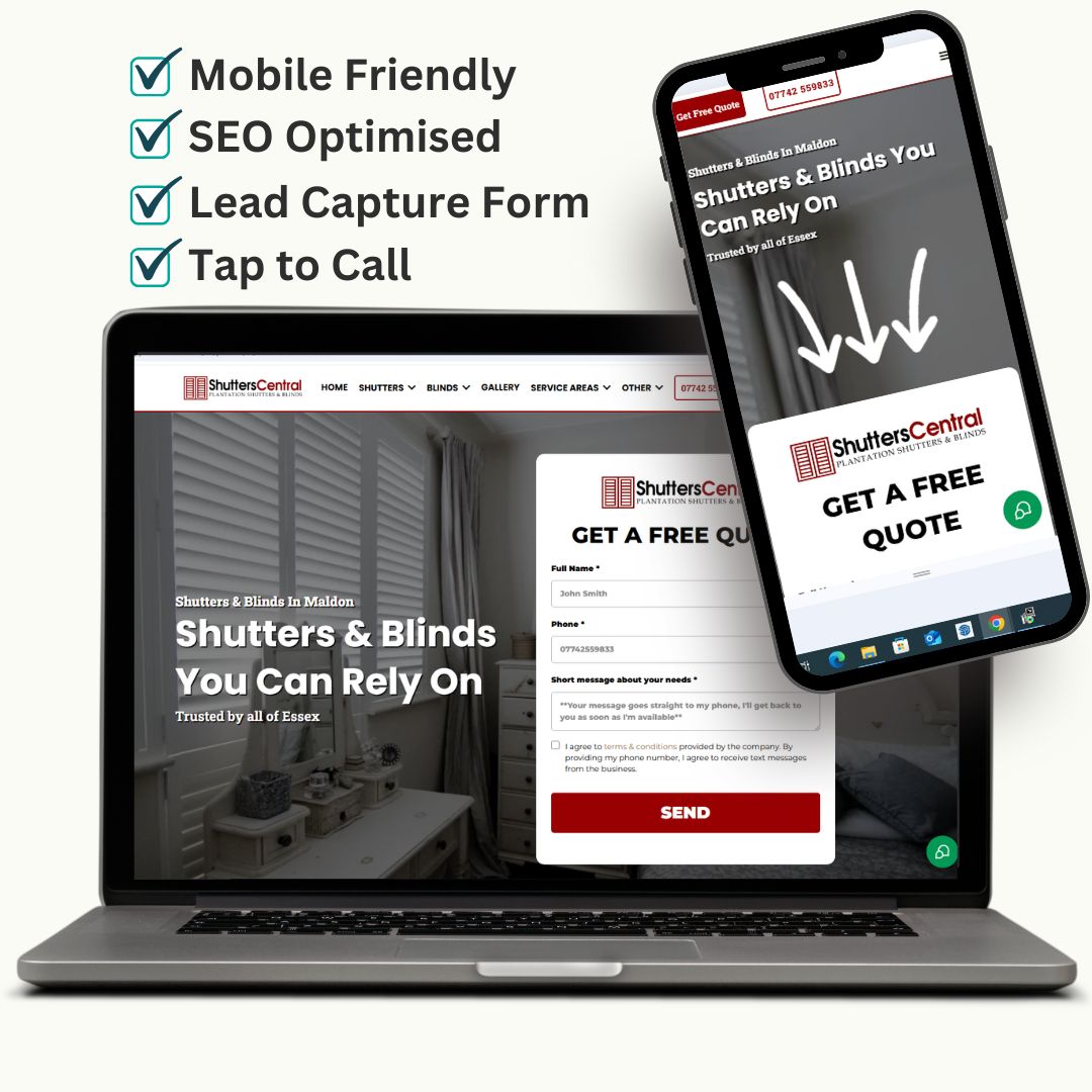 starter website design one payment website