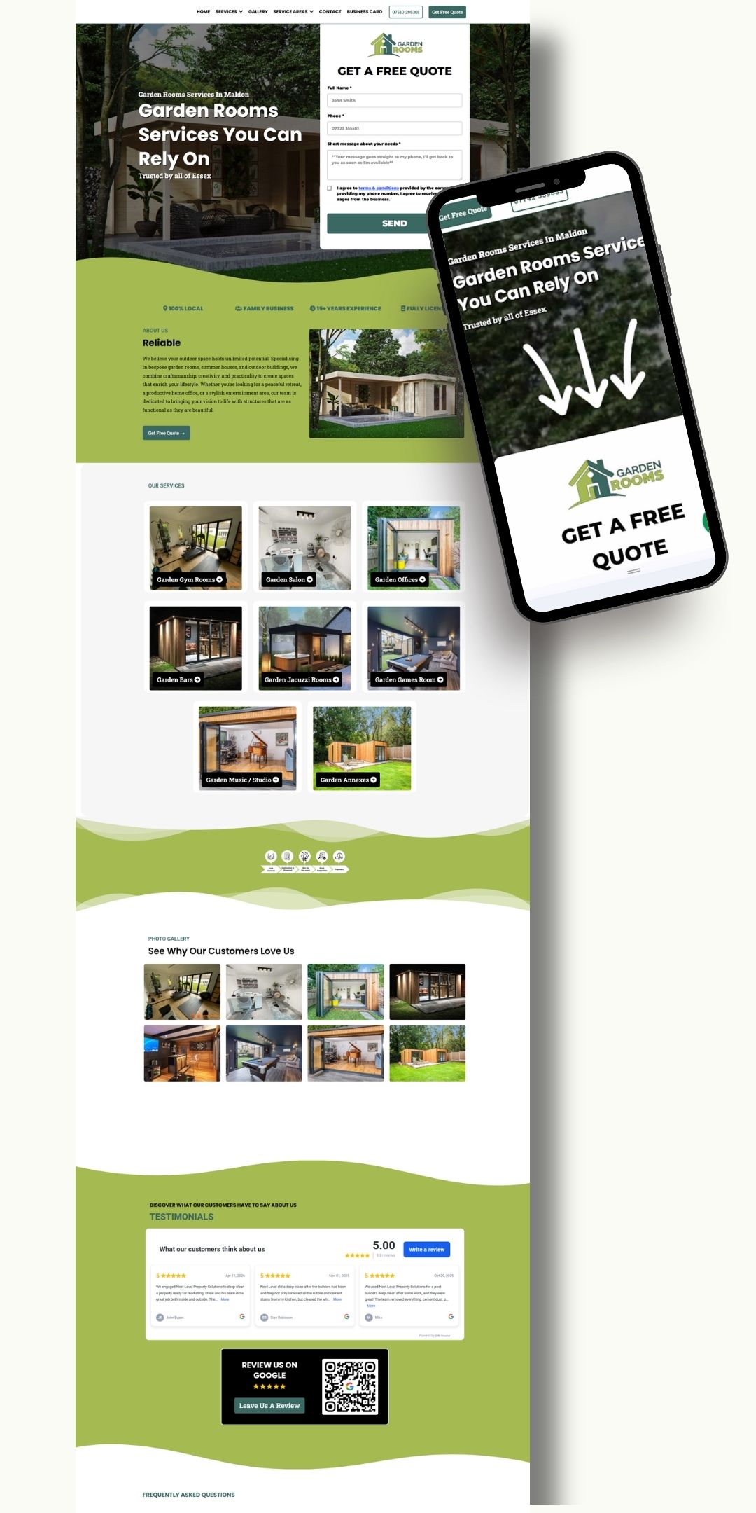 garden rooms and lo cabins