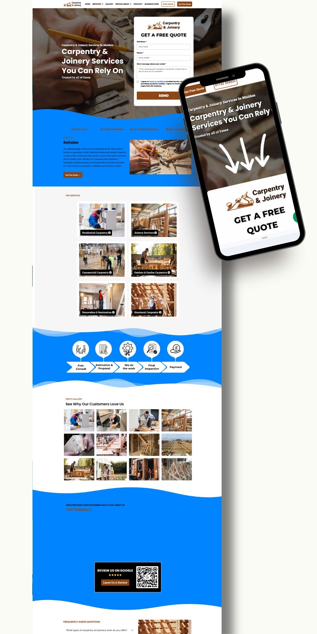 carpenter carpentry website
