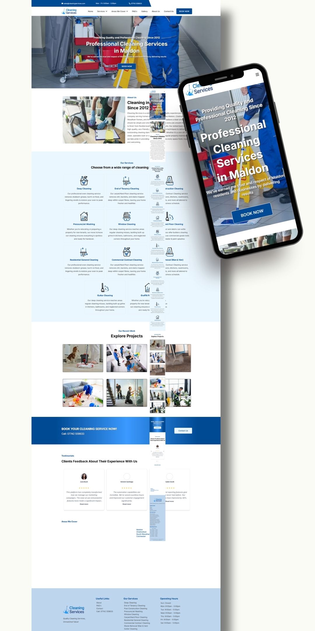Blinds Shutters website