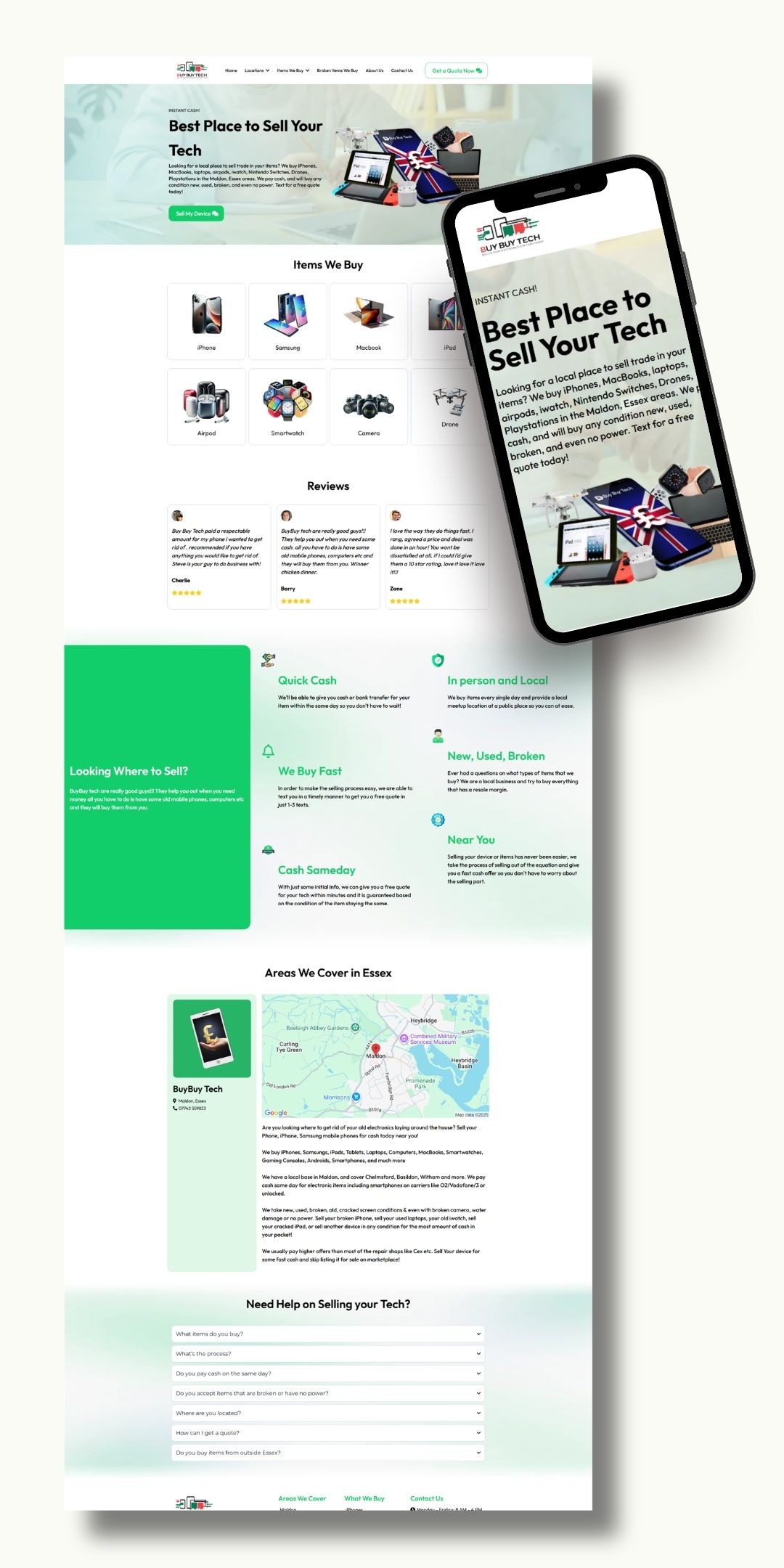 sell iphone tech website