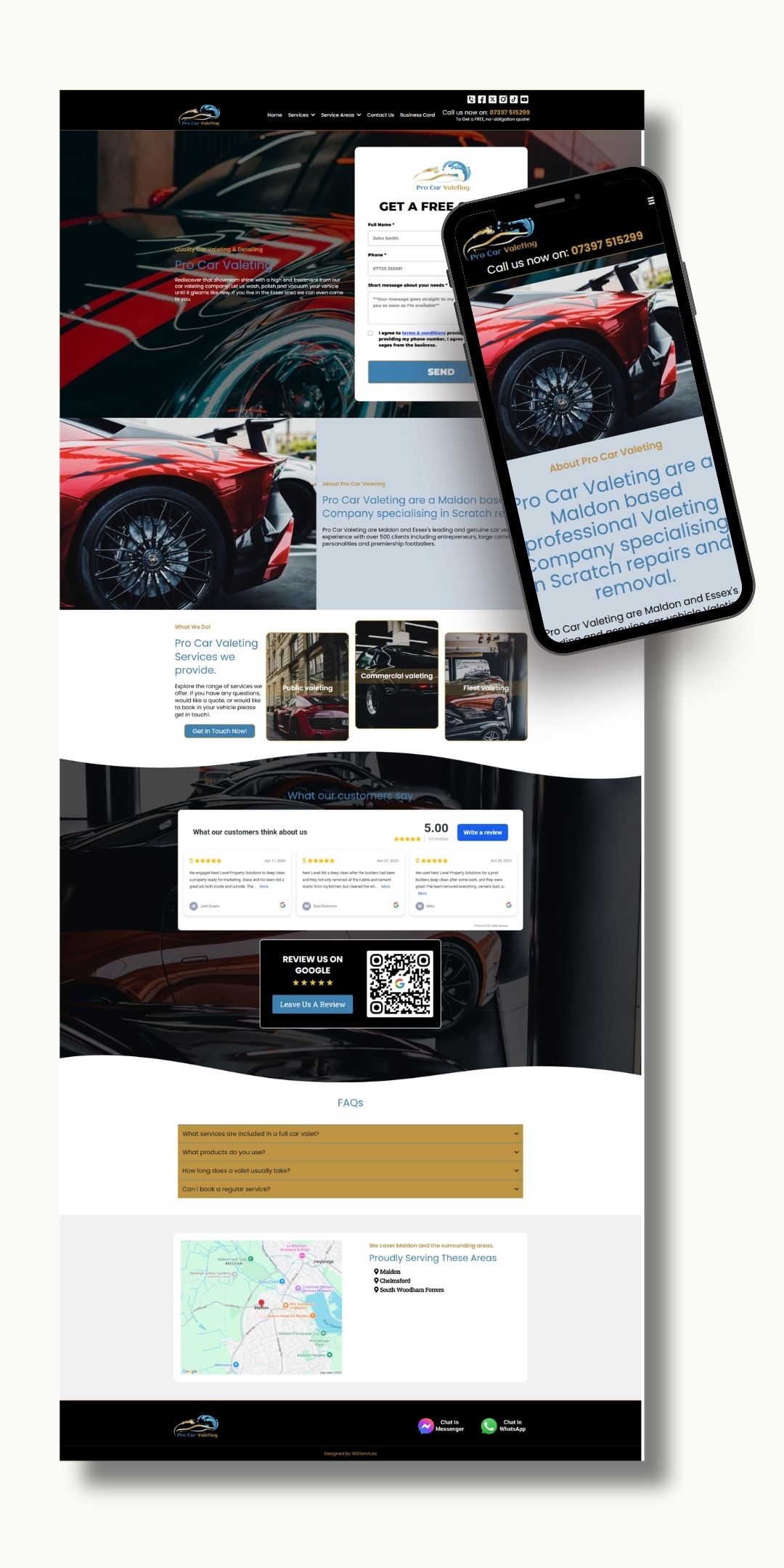 Car Valeting Website