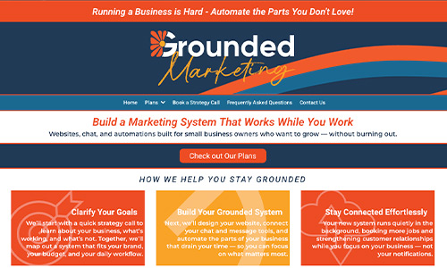 Grounded Marketing Agency Website Image