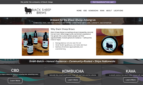 Black Sheep Brews Website Image