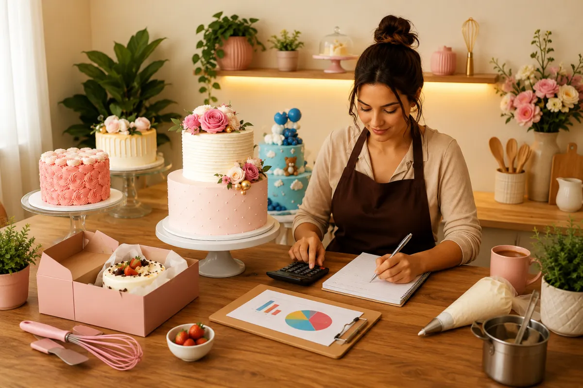 Bolos personalizados: como precificar e lucrar de verdade com essa profissão que transforma festa em renda