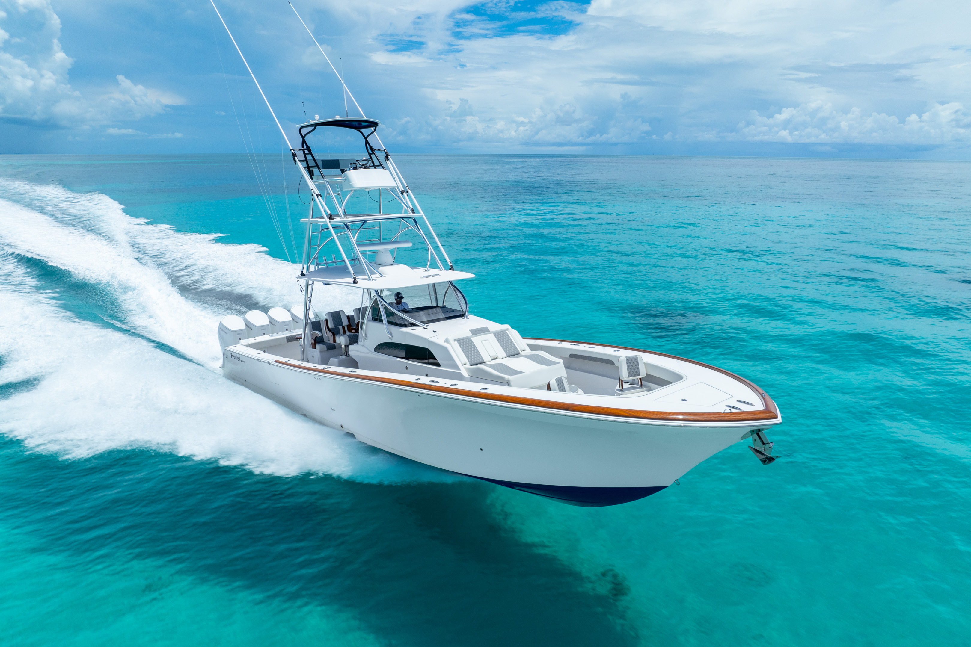 The Reel Authority 47ft Front Runner charter boat in the Florida Keys