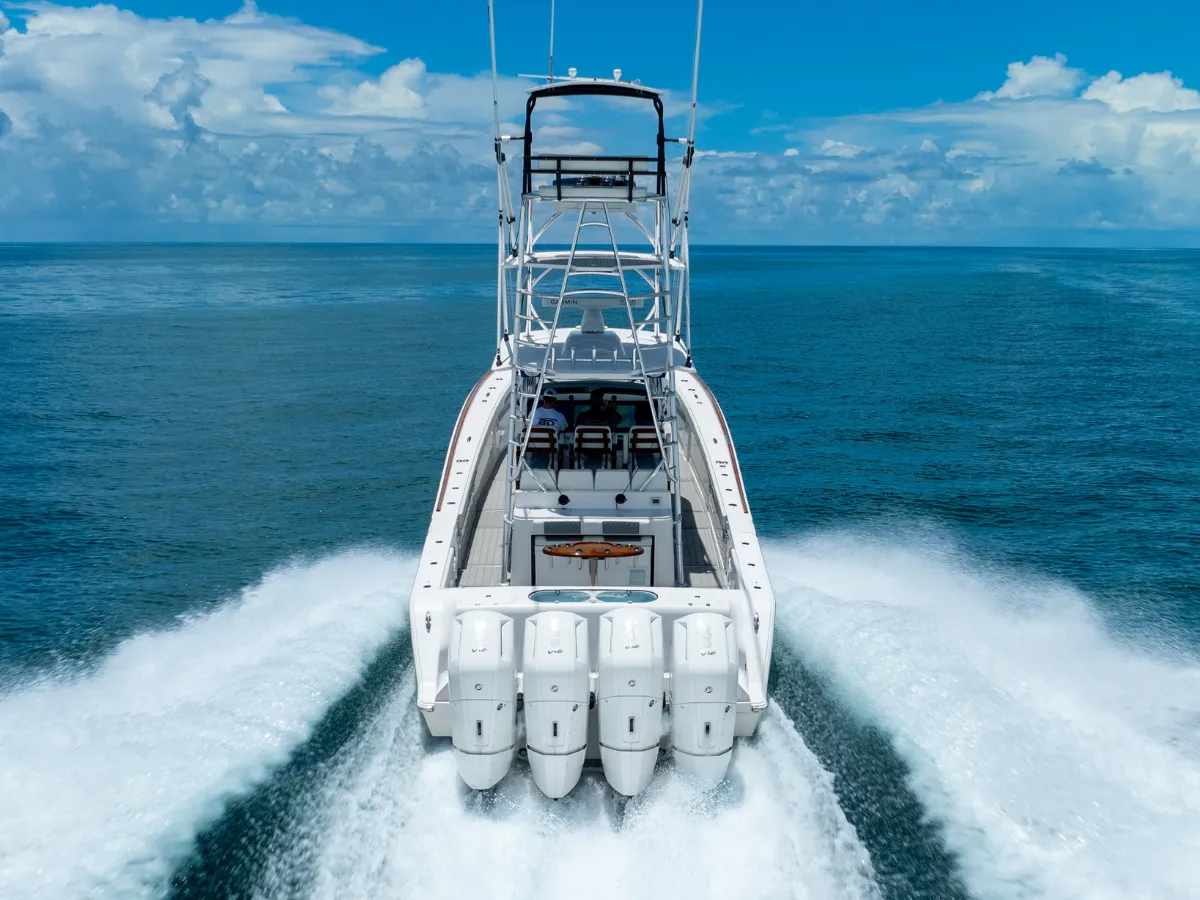 The Reel Authority has quad mercury 600hp outboards 