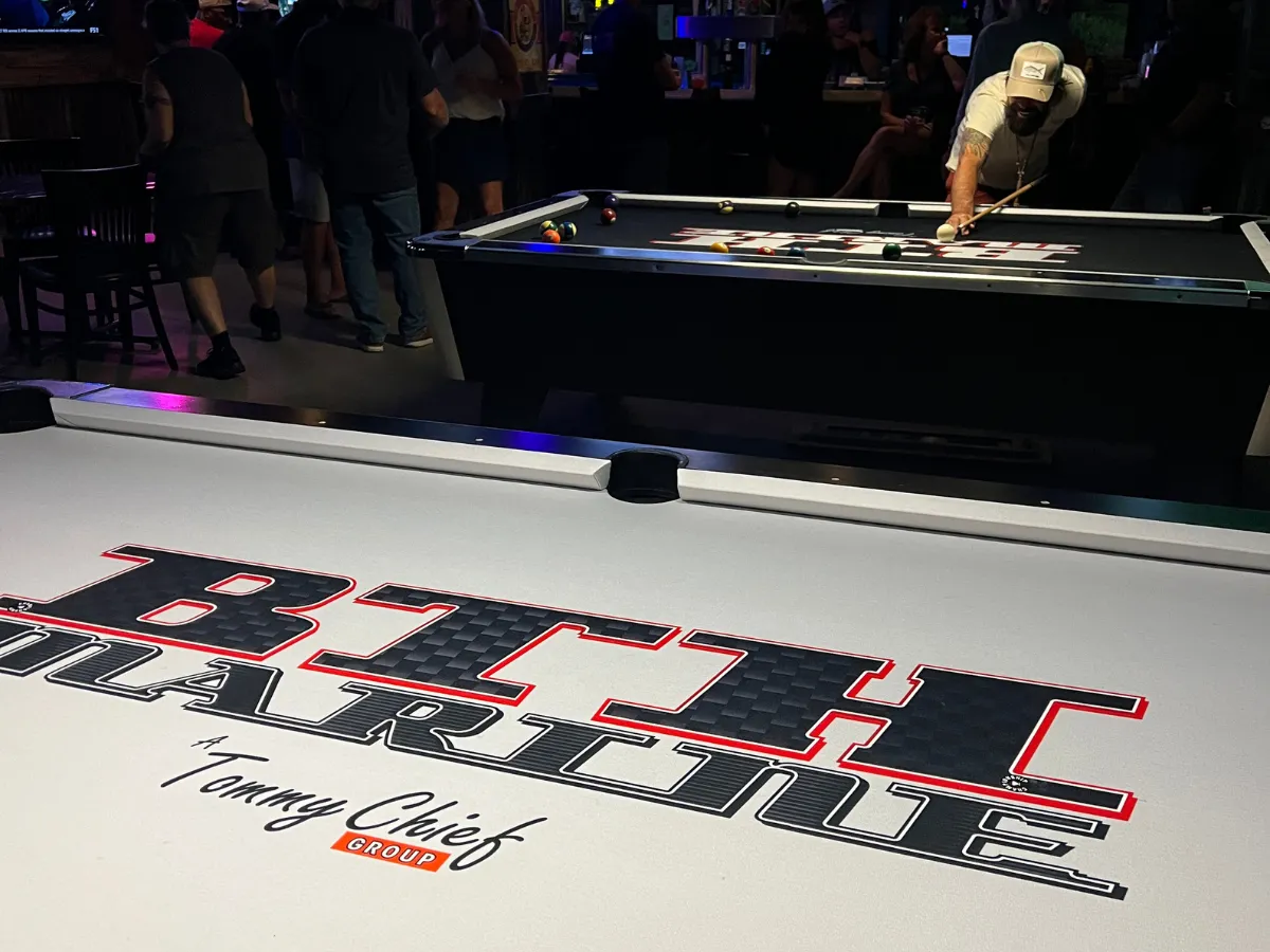 BTH billiard table at Hog Heaven